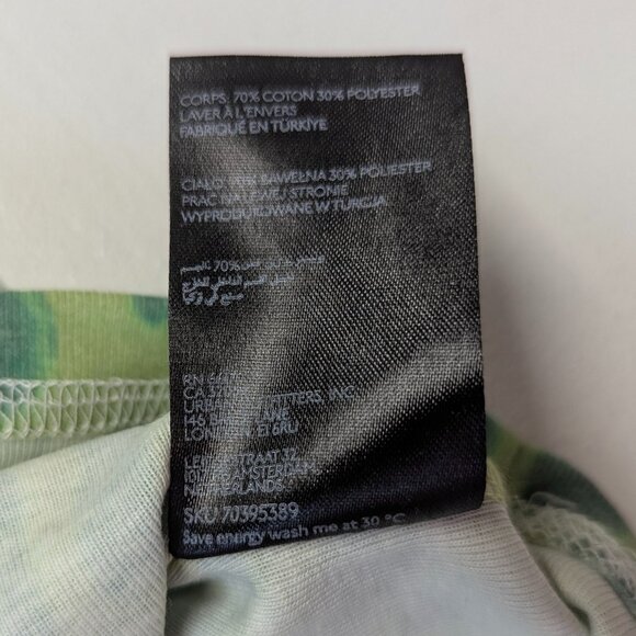 Urban Outfitters Size *XS Green Tie Dyed Alien Cropped Tank Top - Picture 9 of 9